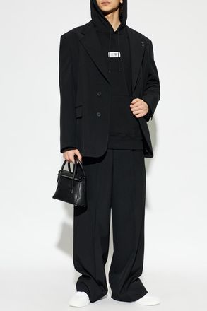 Maison Margiela Sweatshirt With Patch, Mens, Black