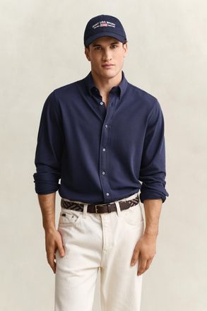GANT Men Jersey Stretch Piqu&eacute; Shirt (XXXL) MARINE