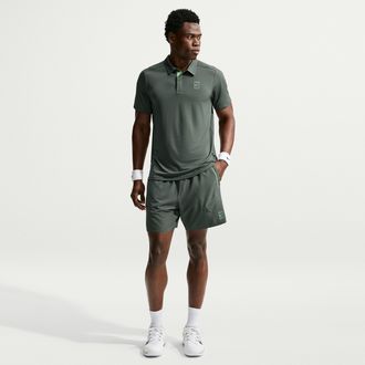Nike Mens Court Advantage Dri-FIT 6 Tennis Shorts in Green | FZ6913-303