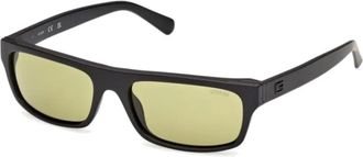 Guess Rechthoekige Zonnebril - unisex - Zonnebrillen - Zwart - 57 MM - Accessoires