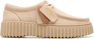 Clarks Torhill Bee Laced Sneakers - Dames - Veterschoenen - Beige - 38 EU - Su&egrave;de - Schoenen