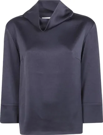 By Malene Birger Overhemden, Dames, Zwart, S, Blouses