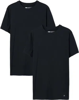 Saxx DropTemp Dry Cotton V Neck Undershirts in Black at Nordstrom, Size X-Large