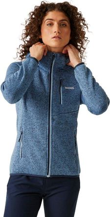 Regatta Newhill Full Zip Hooded Warm Winter Fleece Jacket - Coronet Blue - 8