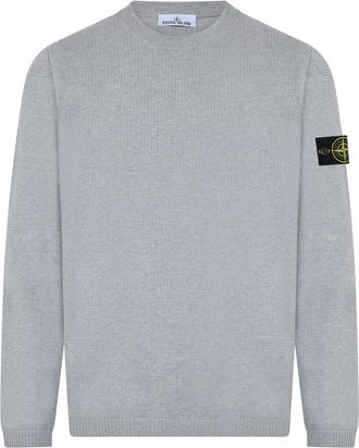 Stone Island Grey Crew Neck Sweater