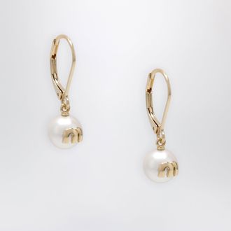 Miu Miu Orecchini pendenti oro in ottone