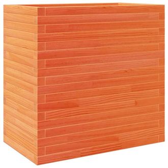 Berkfield Home Garden Planter Wax Brown 70x40x68.5 cm Solid Wood Pine
