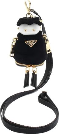 Prada 2020s Soft Robot fluwelen portemonnee met rits - Zwart