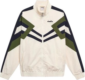 Diadora Heren, Jassen, Wit, Maat: XS Polyamide