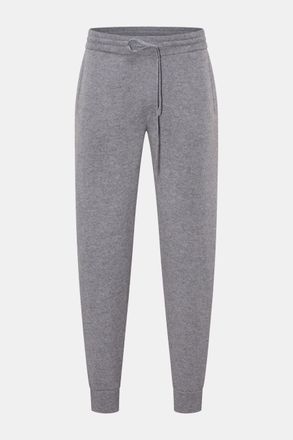 Braun Hamburg Men - Cashmere jogger pants grey mottled