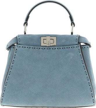 Fendi Light Blue Pekaboo Mini Satchel