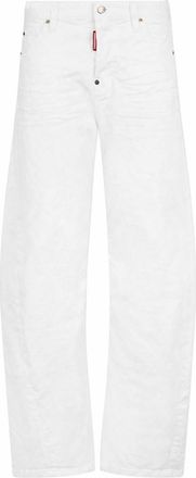 Dsquared2 White Relaxed Flat Front Pant