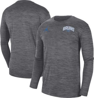 Jordan Brand Mens Jordan Brand Charcoal UCLA Bruins Sideline Game Day Velocity Performance Long Sleeve T-Shirt at Nordstrom, Size Xx-Large