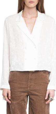 Zadig&Voltaire Tussi Jac Silk Shirt in Judo at Nordstrom, Size X-Small Regular