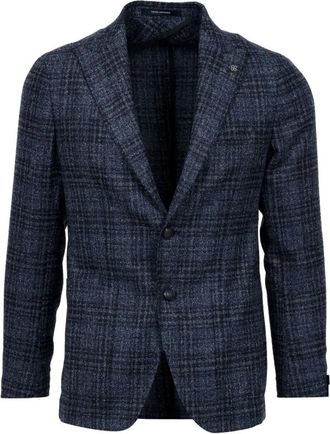 Tagliatore Marineblauwe Jas - Heren - Blazers - Blauw - XL - Wol - Jassen