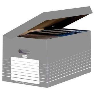 Oxford 1960 Oxford Caja De Almacenamiento Elba Gris Y Blanco 280x345x450 Mm