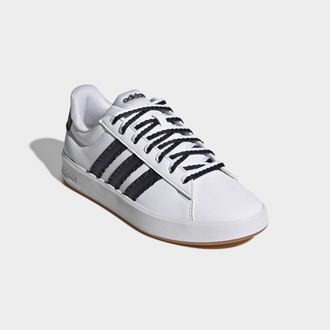 adidas Sneaker ADIDAS SPORTSWEAR GRAND COURT 3.0, Damen, Gr. 38,5, cloud wei&szlig;, core schwarz, gum10, Synthetik, Textil, Schuhe Sneaker