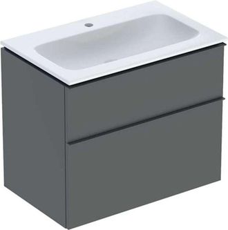 Keramag Keramag - Geberit Icon Set Mueble Lavabo Con Mueble Bajo Lavabo, 2 Cajones