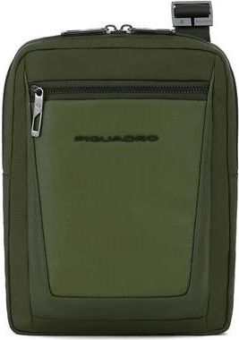 Piquadro Wollem Crossbody Bag 10 - Heren - Schoudertassen - Groen - ONE Size - Wol - Tassen