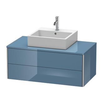 Duravit Mueble De Pared Duravit Xsquare 100.0 X 54.8 Cm, 2 Cajones, Color (frente/cuerpo): Laca De Alto Brillo Stone Blue - Xs491104747