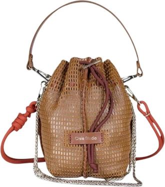 CRAIE STUDIO Bibi Blow - Dames - Schoudertassen - Bruin - ONE Size - Leer - Tassen