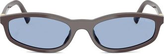 Miu Miu Eyewear Occhiali da sole geometrici - Marrone