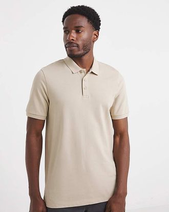 Jacamo Pique Polo Long - Beige