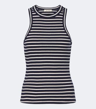 Nili Lotan Hank striped cotton tank top