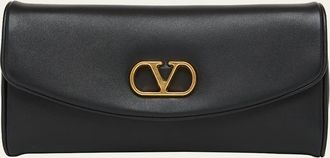 Valentino Garavani Small VLogo Leather Shoulder Bag