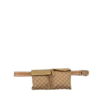 Gucci Pre-owned Belt Bags, female, Beige, Size: ONE SIZE Pre-owned GG Canvas Fanny pack