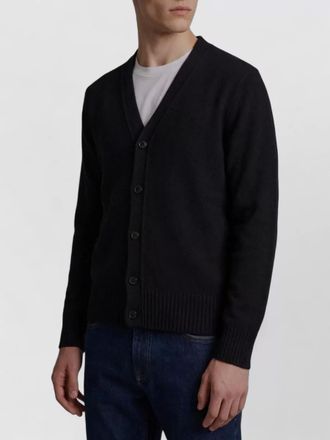Ami cashmere v-neck ribbed regular-fit cardigan