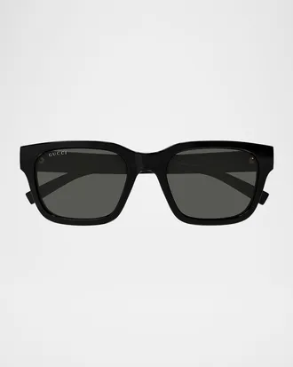 Gucci Men & apos;s GG1857SM Plastic Square Sunglasses