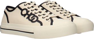 Jimmy Choo London Mens Beige Fabric Low Top Sneakers