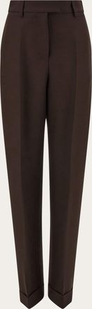 Ferragamo Women Turn up trouser Brown