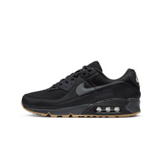 Nike Air Max 90 - Heren - Sport - Zwart - Maat: 36 EU Leer