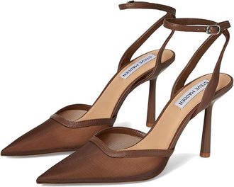 Steve Madden Alliance High Womens Heels Brown Mesh : 7.5 M, Synthetic/Textile