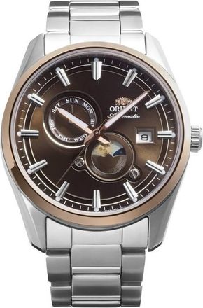 Orient Contemporary Stretto Day-Night Automatic Brown Dial Mens Watch RA-AK0313Y30B