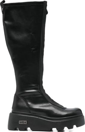 Cult zip-fastening boots - women - Calf Leather/Polyurethane/Calf Leather/Fabric/Rubber - 36 - Black