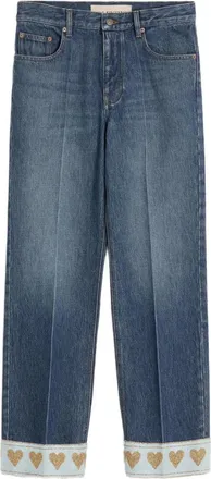 Valentino Garavani Jeans boyfriend a vita alta - Blu