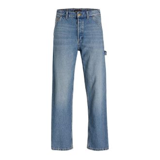Jack & Jones Jack And Jones Eddie Carpenter-jeans voor heren met een relaxte pasvorm (Blauwe Denim)
