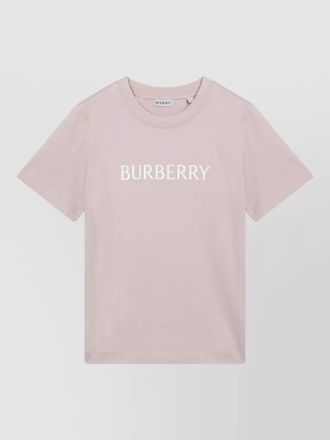 Burberry cotton crew neck short sleeve t shirt