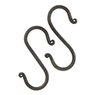 Tag Hand Forged S Hook Set of 2 Black Iron Kitchen Decor at Nordstrom