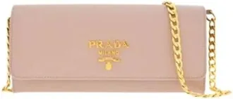 Prada Portafoglio Clutch - female - Prada - Bags - Beige - ONE SIZE - Bags
