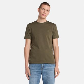 Timberland T-Shirt TIMBERLAND DUNSTAN RIVER Short Sleeve Tee, Herren, Gr. XXL, gr&uuml;n (khaki), Single Jersey, Obermaterial: 100% Baumwolle, Rundhals, Shirts T-Shir