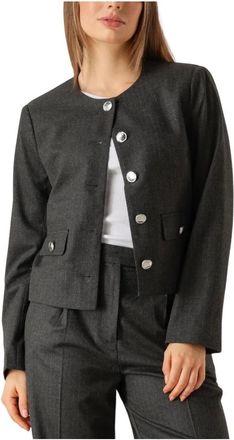 Second Female Wake Tailored Jasje - Dames - Blazers - Grijs - M - Jassen