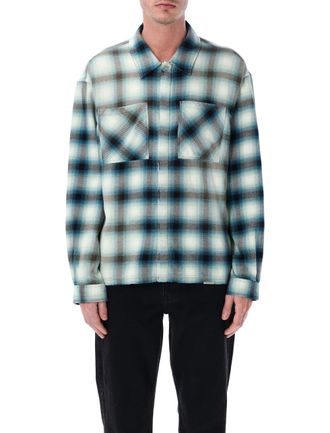 Represent Represent Bleached Plaid Cotton Shirt