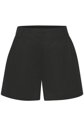 Lascana Webshorts LASCANA, Damen, Gr. 34, N-Gr, schwarz, Web, Obermaterial: 55% Leinen, 45% Viskose, unifarben, gerade, Hosen Webshorts, aus Leinen-Viskose-Mi
