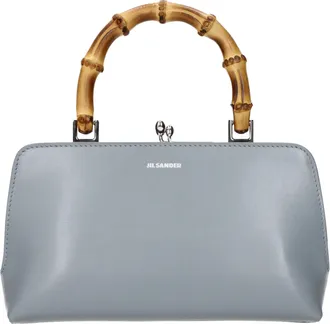 Jil Sander Gray Leather Womens Handbag