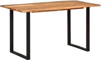 vidaXL Vidaxl - Mesa De Comedor De Madera Maciza De Acacia 140x70x76 Cm
