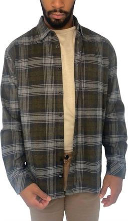 Rails Forrest Shirt In Charcoal Olive Gray
